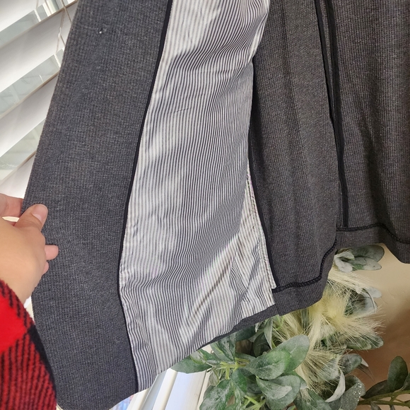 Court & Rowe Waffle Knit Cotton Blend Blazer | Grey | Size XL | NWT - Picture 7 of 10